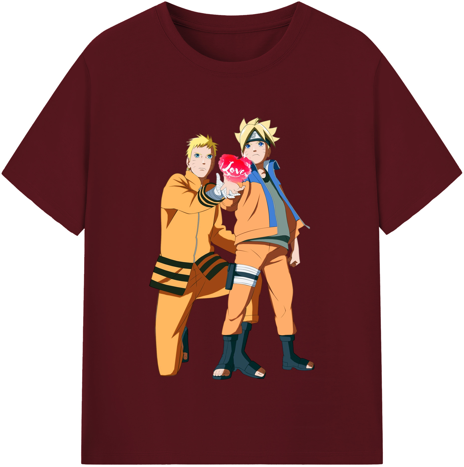 （画像用） NARUTO -ナルト- うずまき ボルト Uzumaki Boruto 綿100％半袖Tシャツ（フロントプリント）